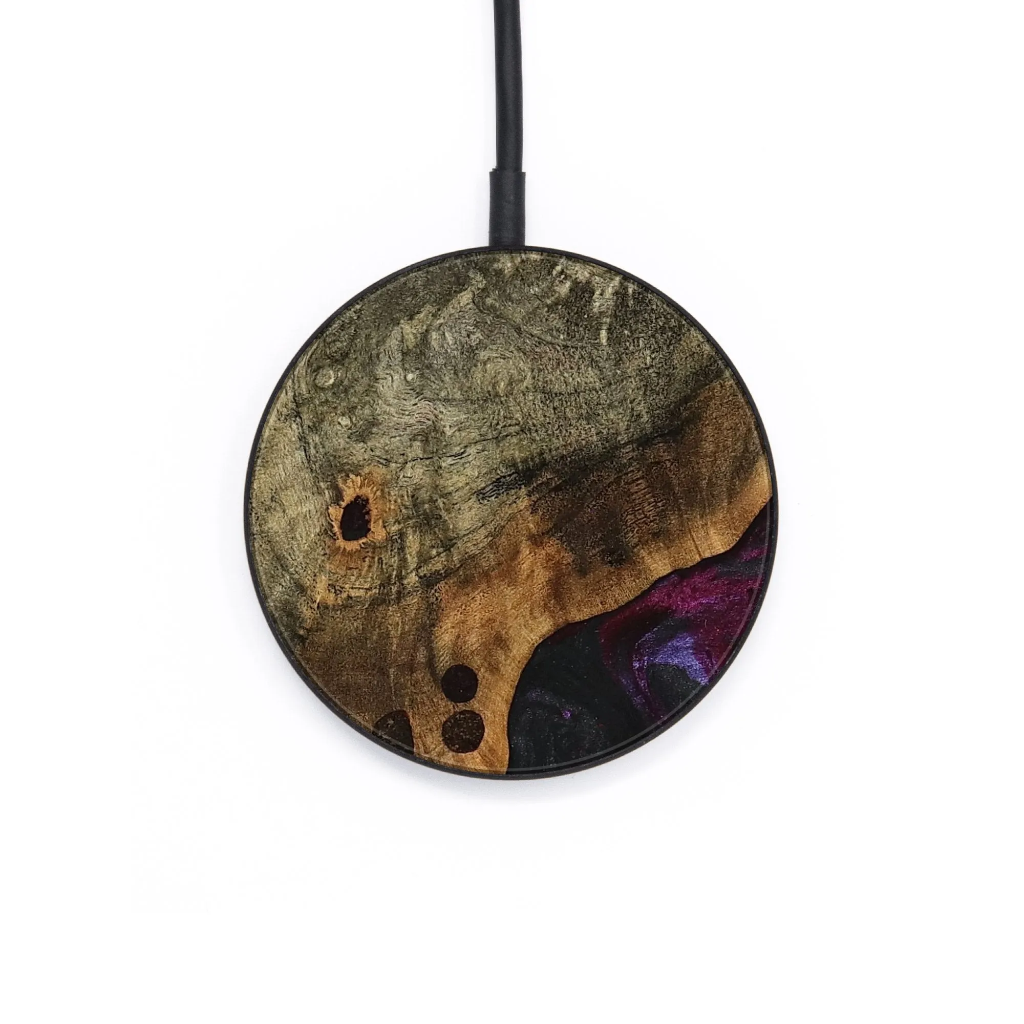 Circle Wood Wireless Charger - Jester (Purple, 739192)