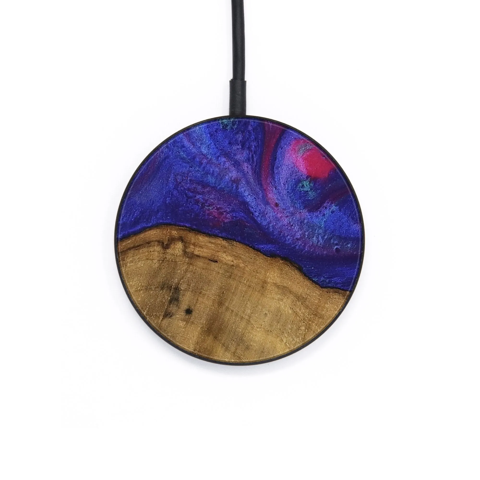 Circle Wood Wireless Charger - Naoma (Purple, 740228)