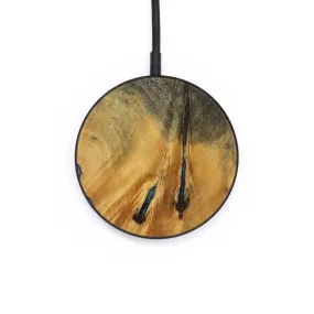 Circle Wood Wireless Charger - Quint (Teal & Gold, 735911)