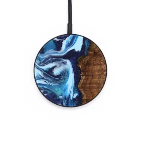 Circle Wood Wireless Charger - Tiffany (Blue, 742665)