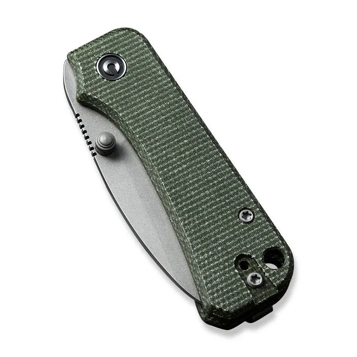 CIVIVI Baby Banter Thumb Stud Knife Micarta Handle (2.34" Nitro-V Blade) - C19068SB-1