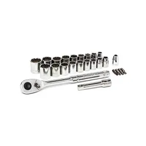 Crescent 25 Piece 3/8" Drive 12 Point Standard SAE/Metric Mechanics Tool Set