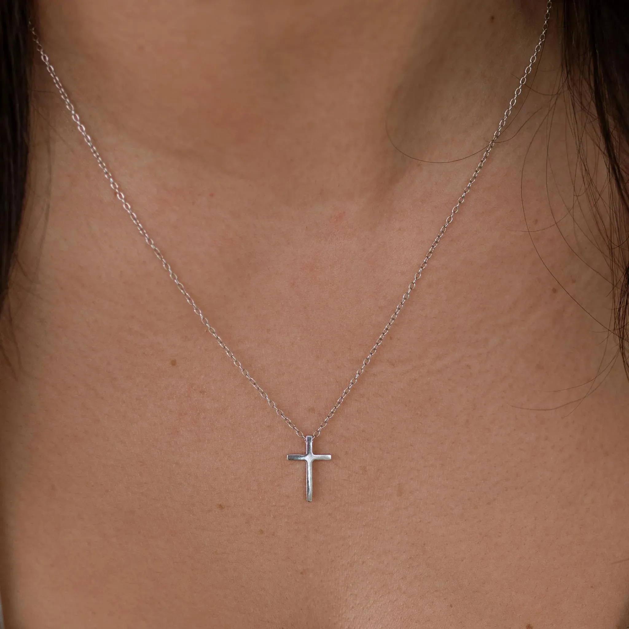 Cross Necklace Silver