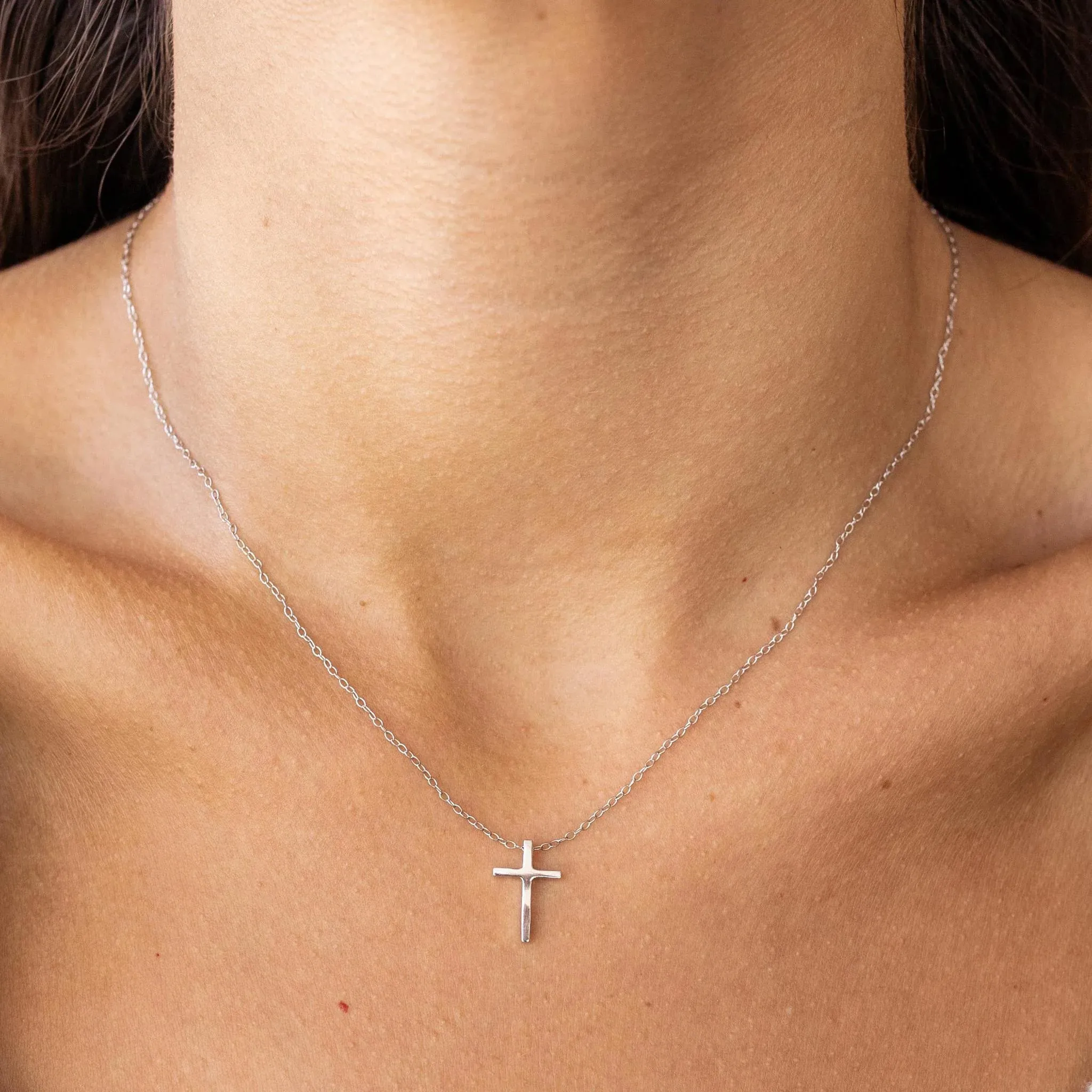 Cross Necklace Silver