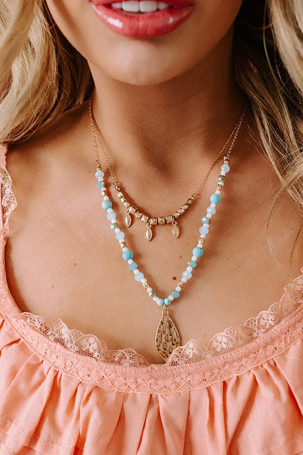 Cue The Coast Semi Precious Layered Necklace