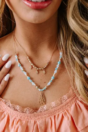 Cue The Coast Semi Precious Layered Necklace