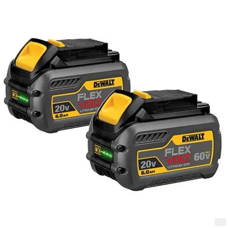 Dewalt  20V/60V MAX* FLEX VOLT 6.0AH BATTERY 2PK DCB606-2