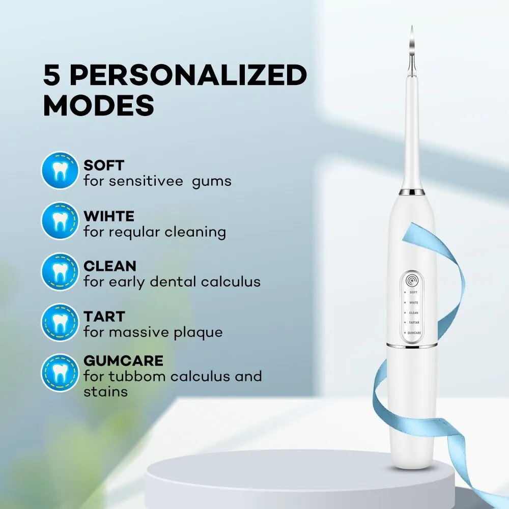 Electric Sonic Dental Irrigator Scaler Tooth Calculus Remover Teeth Whitening Cleaner Remove Tartar Scaler Teeth Cleaning Tool 0ral irrigator