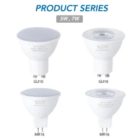 Energy Saving GU10 LED Bulb 220V Lamp MR16 Spotlight 5W 7W GU5.3 Spot Light MR16 LED Bulb Lampada LED GU 10 Home Lighting