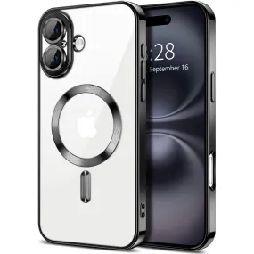 Entronix Apple iPhone 16 Plus[Magnetic-Compatible] Case - Clear & Shiny,