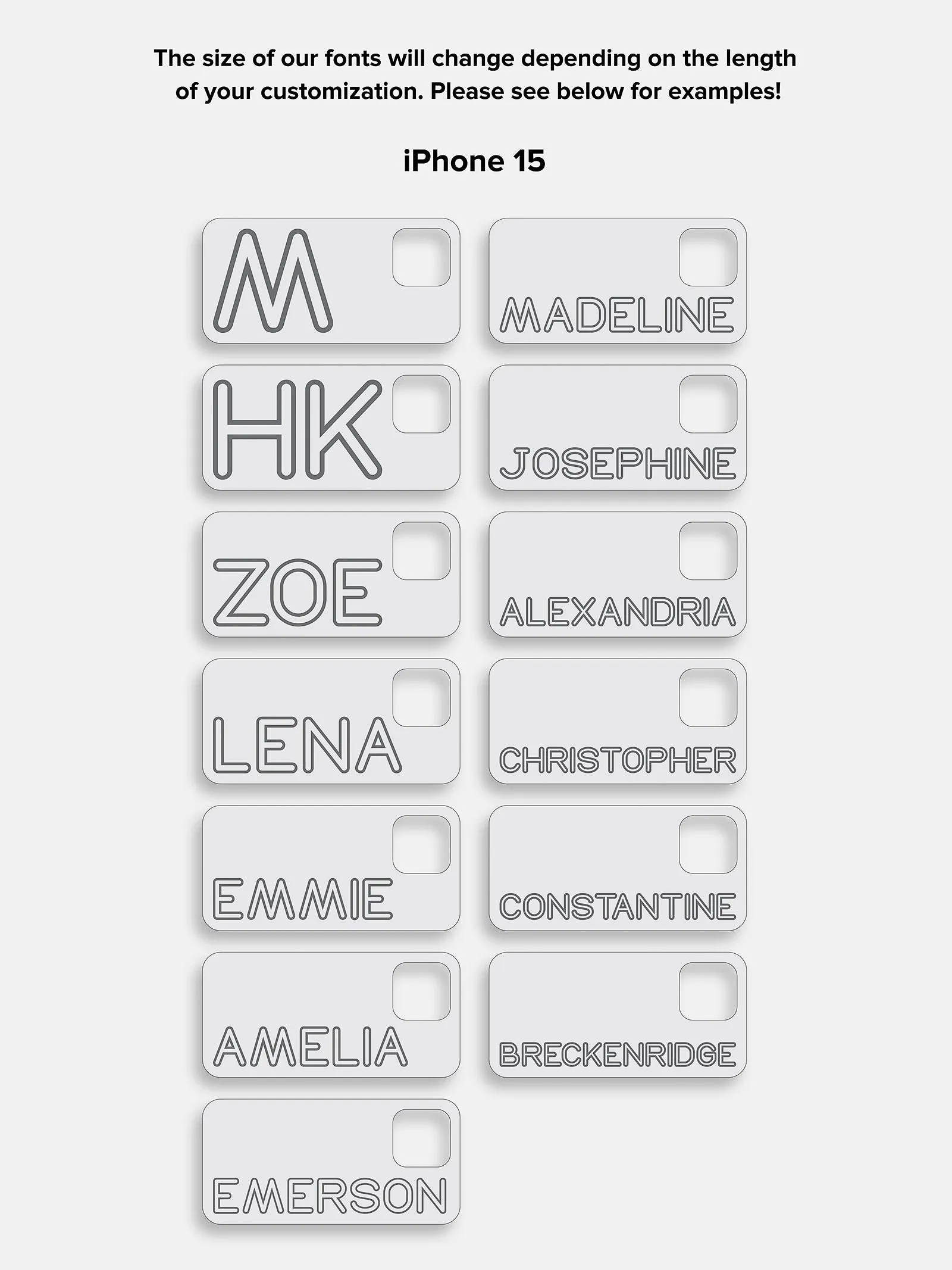 Fine Line Custom iPhone Case - White/Black