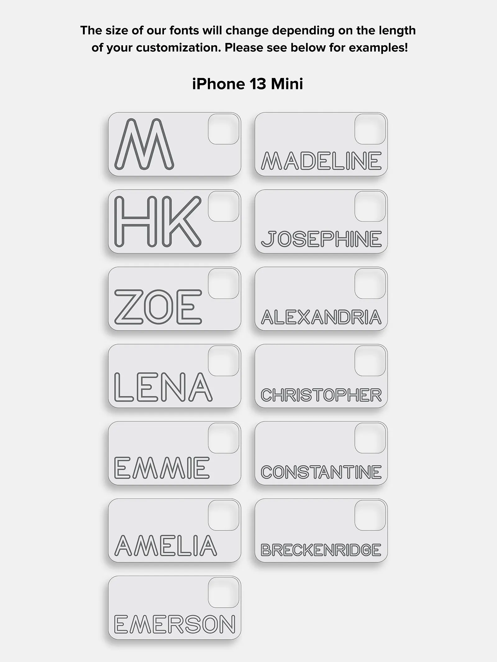 Fine Line Custom iPhone Case - White/Black