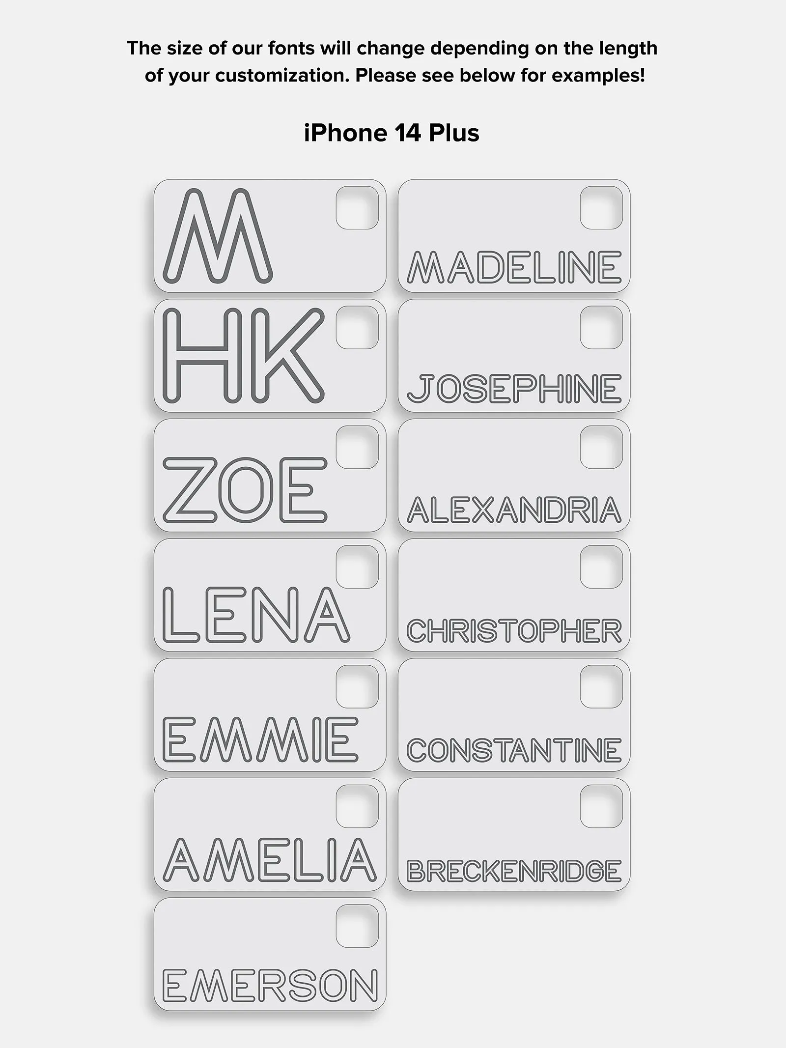 Fine Line Custom iPhone Case - White/Black