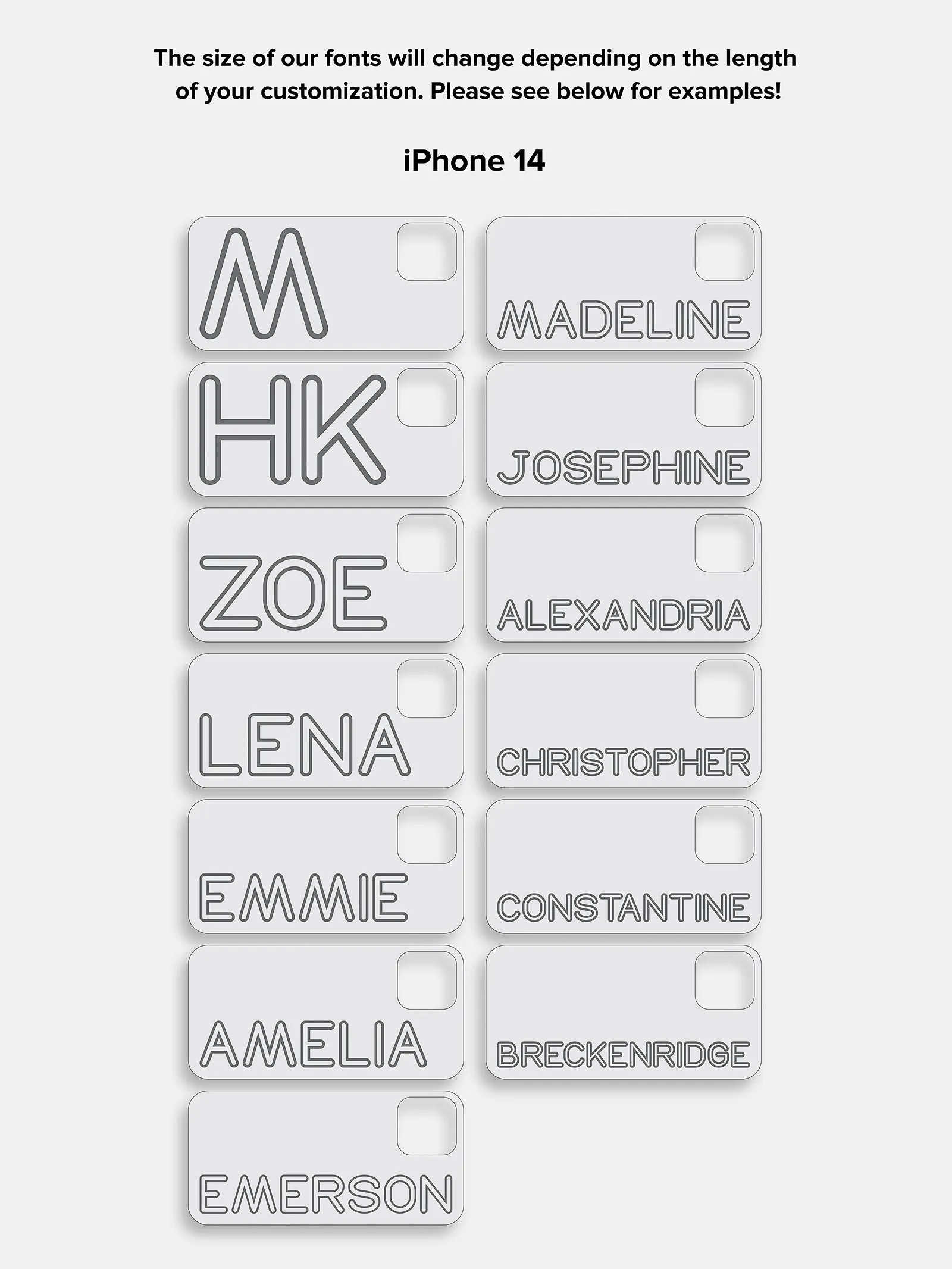 Fine Line Custom iPhone Case - White/Black