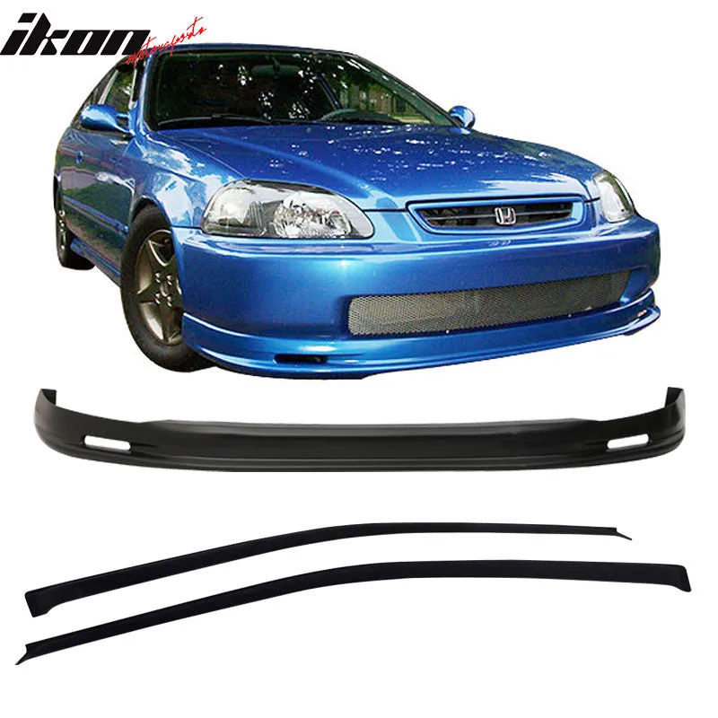 Fits 96-98 Honda Civic 3Dr Mugen Front Bumper Lip   Sun Window Visor