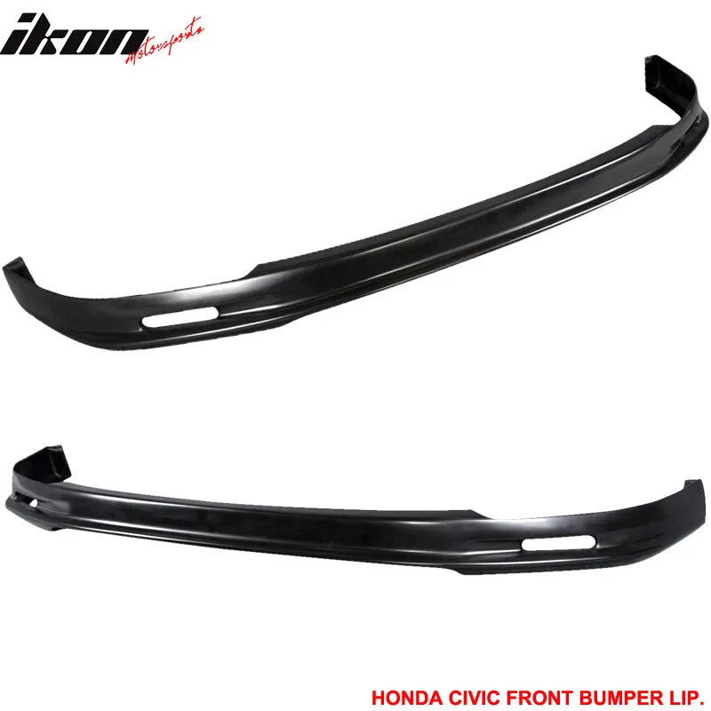 Fits 96-98 Honda Civic 3Dr Mugen Front Bumper Lip   Sun Window Visor