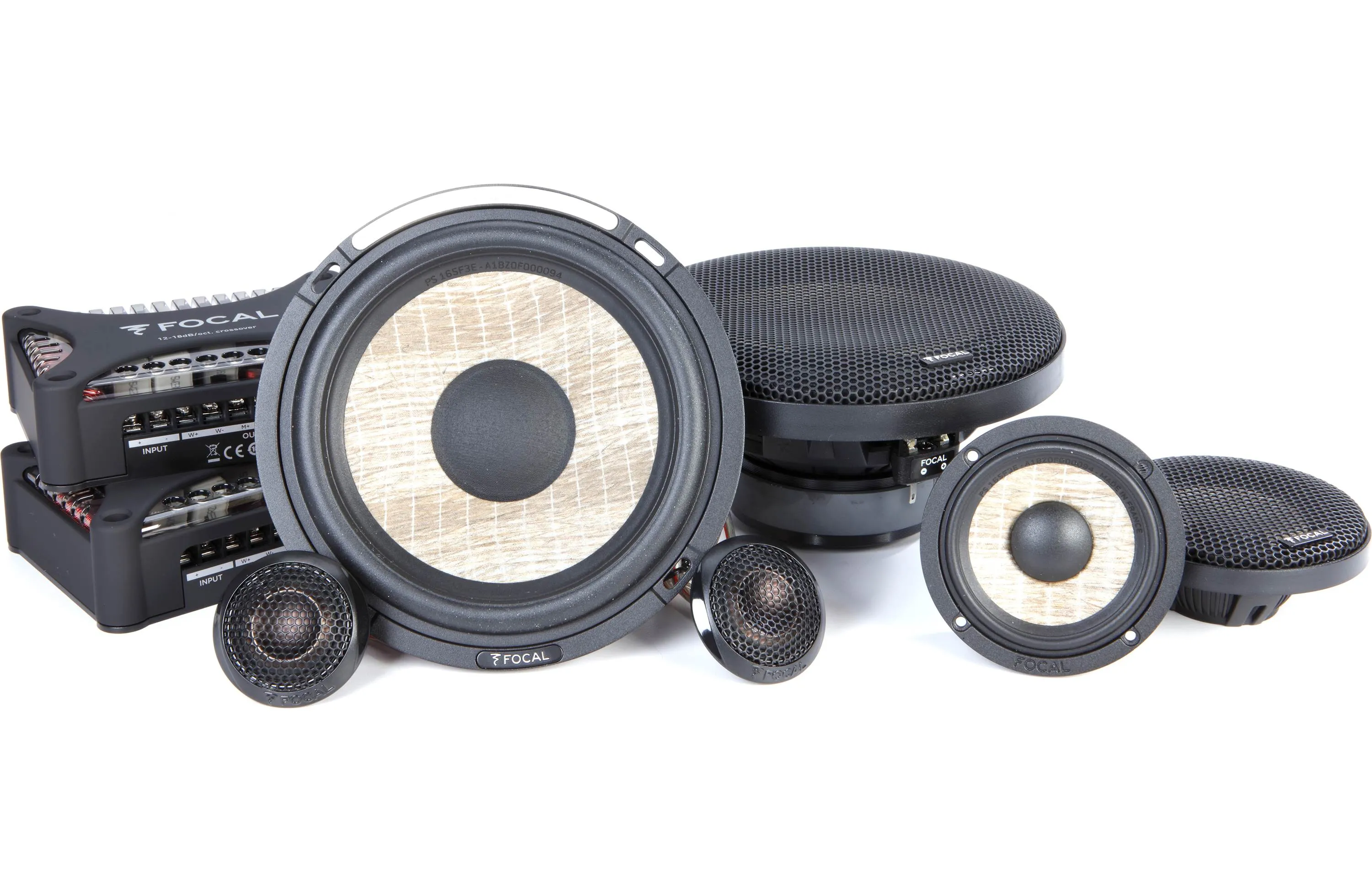 Focal PS 165 F3E Flax Evo Series 6-1/2" 3-way Component Speaker System (Pair)