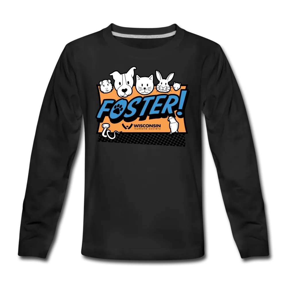 Foster Logo Kids' Premium Long Sleeve T-Shirt