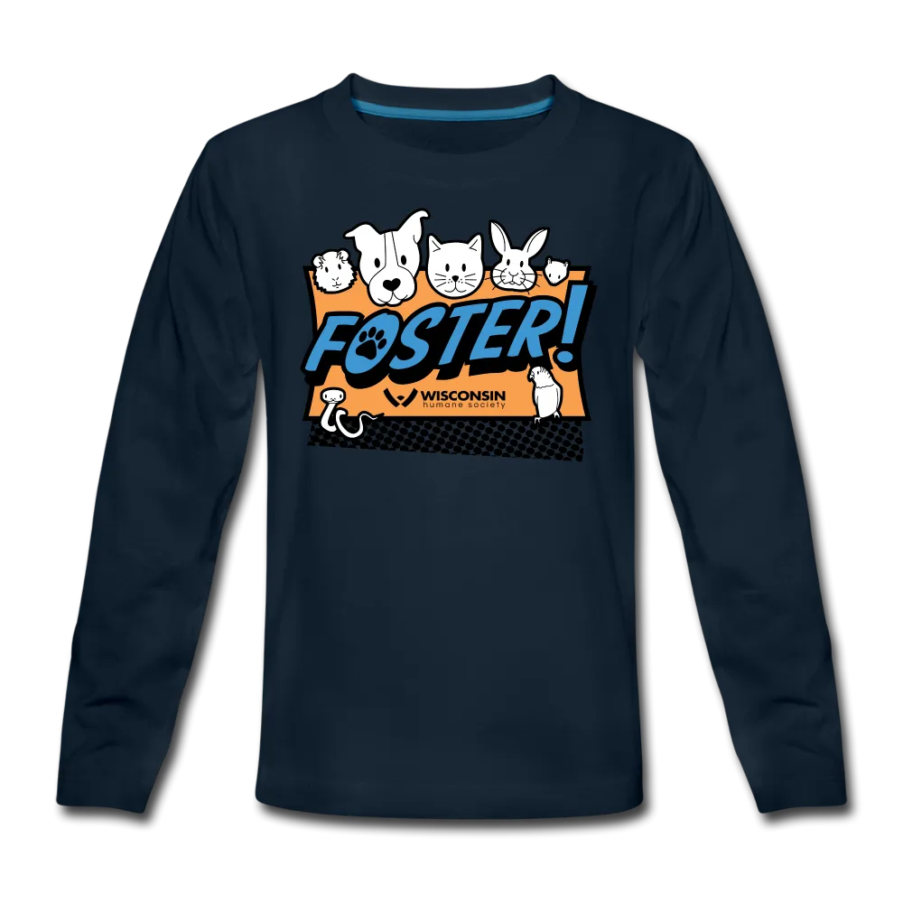 Foster Logo Kids' Premium Long Sleeve T-Shirt