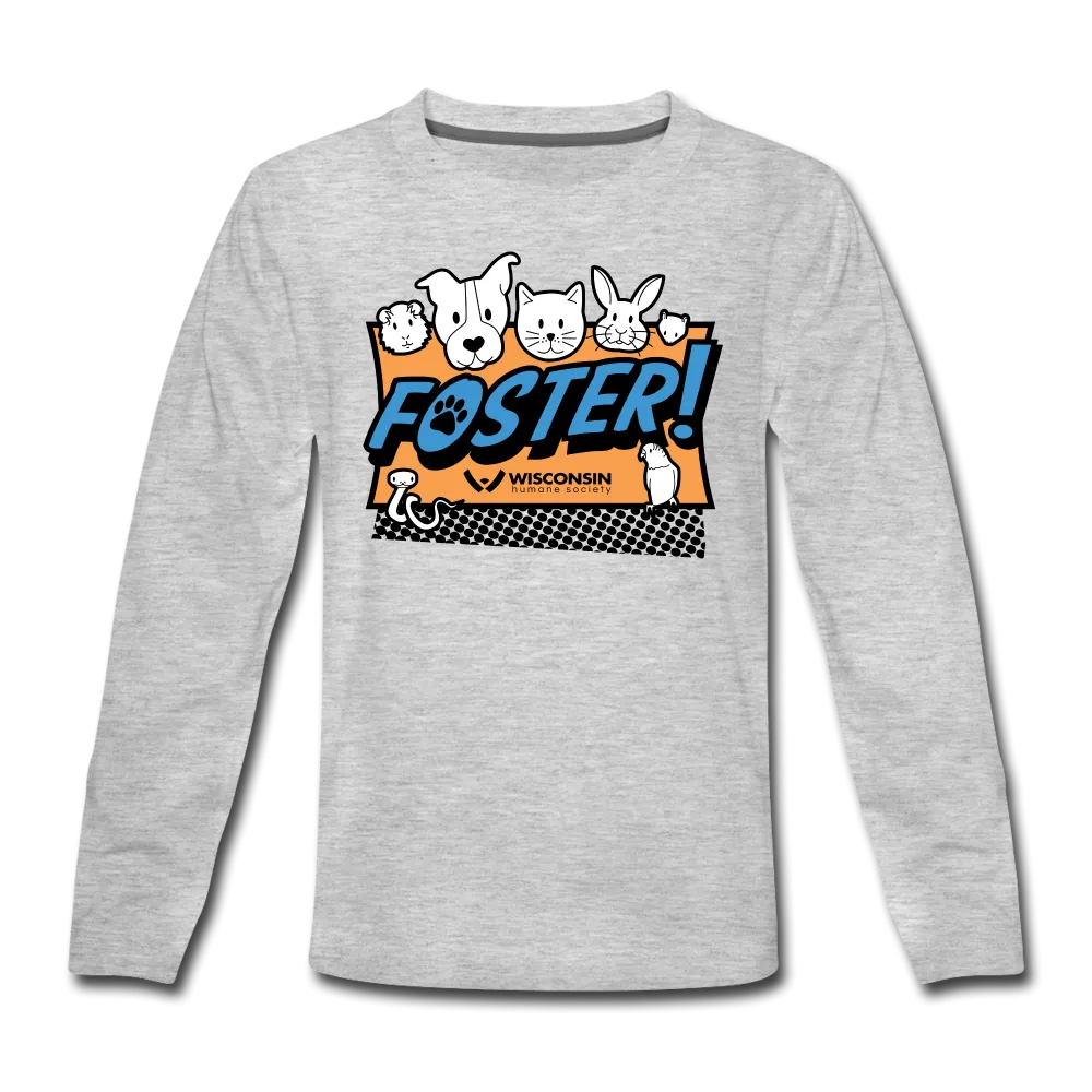 Foster Logo Kids' Premium Long Sleeve T-Shirt