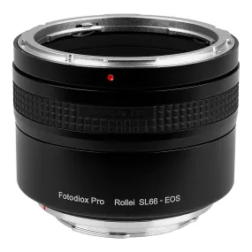 Fotodiox Pro Lens Mount Adapter - Rolleiflex SL66 Series Lens to Canon EOS (EF, EF-S) Mount SLR Camera Body with Built-In Focusing Helicoid