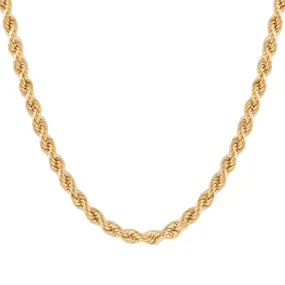 FRAICHE LUXE ROPE NECKLACE - GOLD