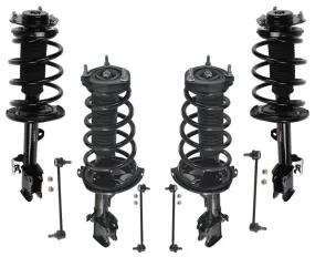 Front & Rear Complete Coil Spring Struts for 11-13 Toyota Highlander 3.5L AWD