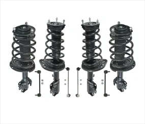 Front & Rear Complete Struts & F R Links for Toyota Camry 3.5L SE Models 07-11