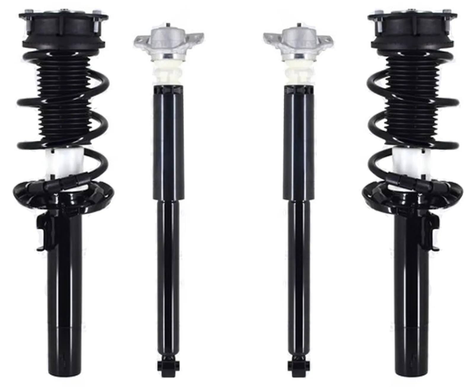 Front Struts W/ Coil Spring & Rear Complete Shocks For Volkswagen Jetta 2019 23