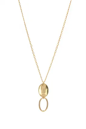 Gold Oval Link Necklace