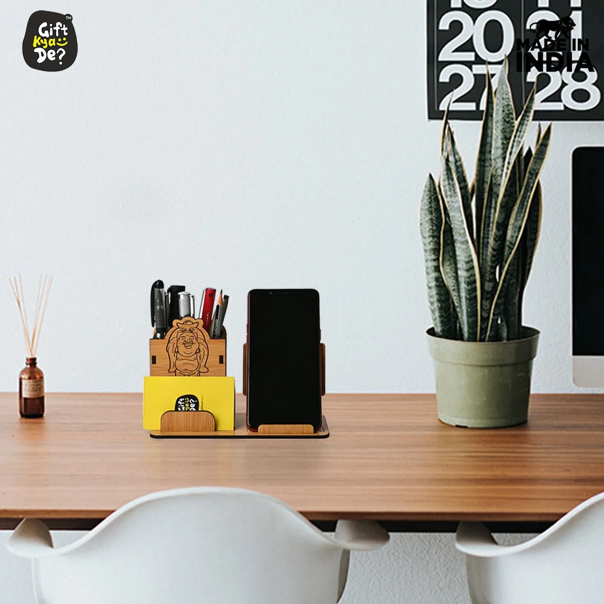 Good Luck Mobile and Pen Stand | Desk Organizer | Mobile Accessories