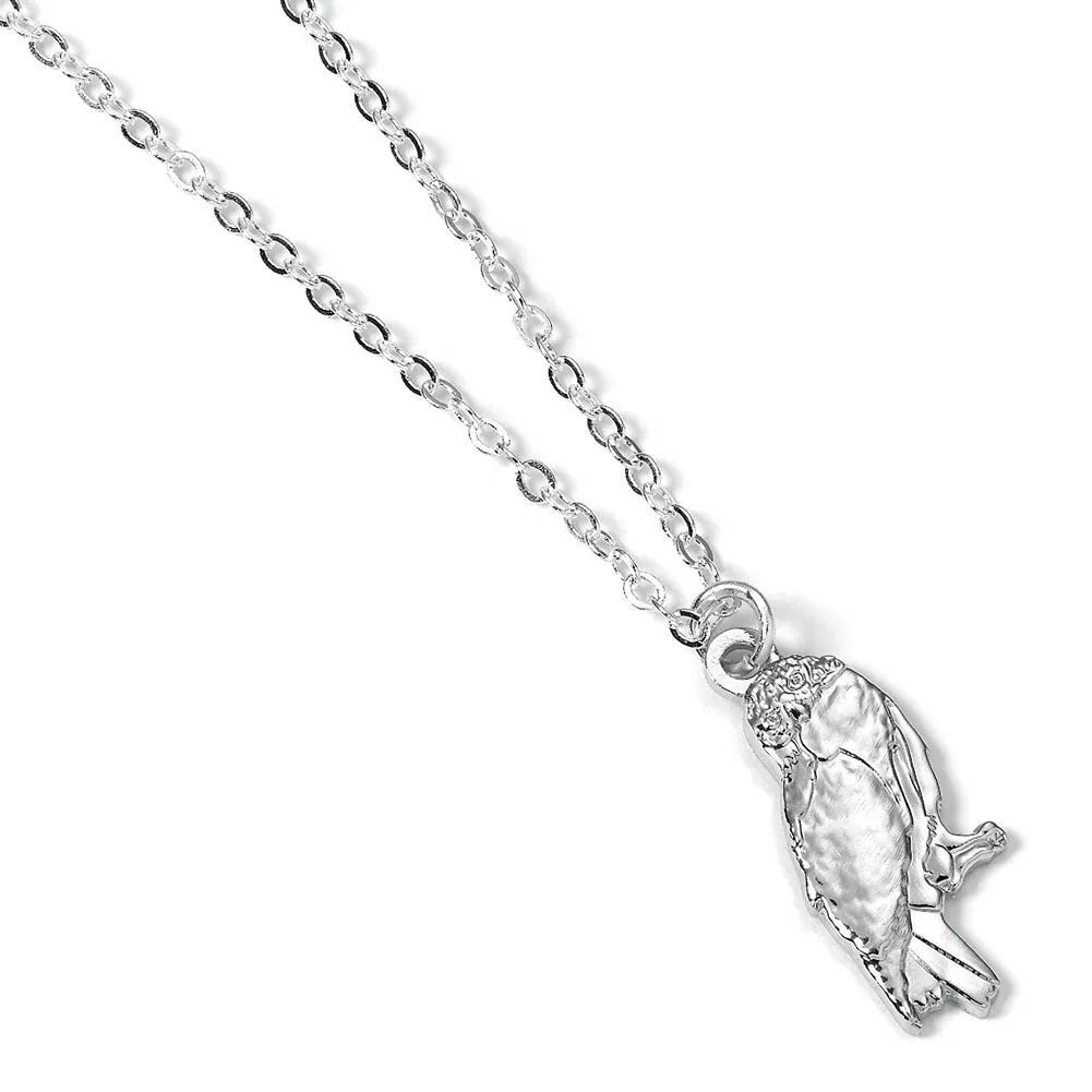 Harry Potter Silver Plated Necklace - Hedwig Owl Charm