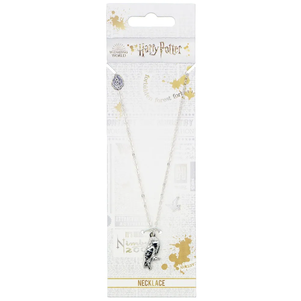 Harry Potter Silver Plated Necklace - Hedwig Owl Charm