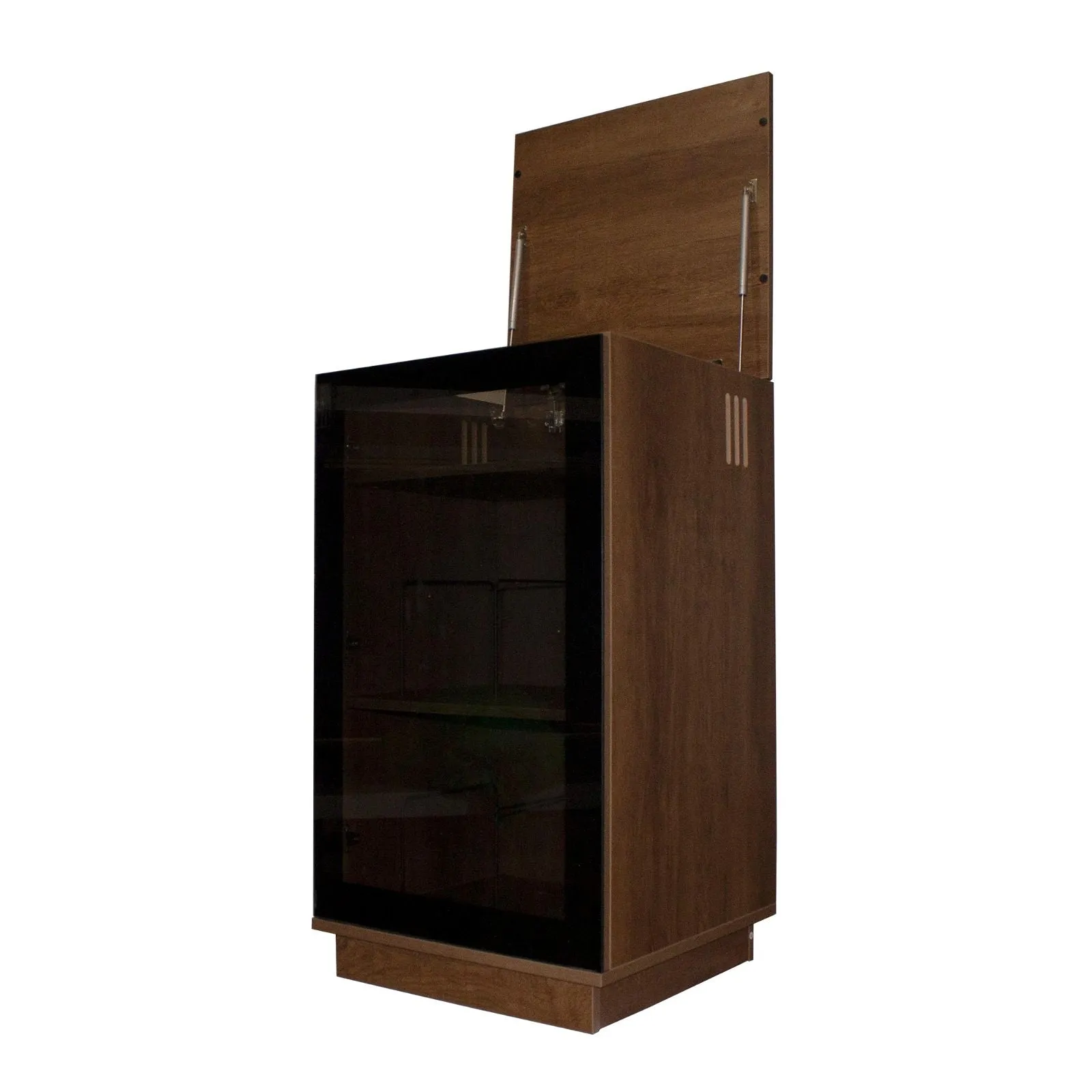 HOLLYWOOD HiFi Storage Cabinet for Turntable/Vinyl in Dark Oak by Tauris™