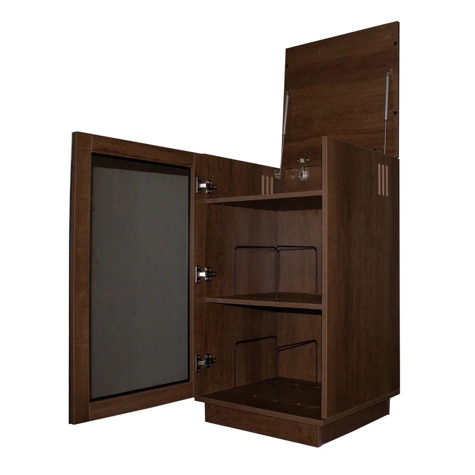 HOLLYWOOD HiFi Storage Cabinet for Turntable/Vinyl in Dark Oak by Tauris™