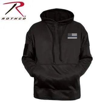 Honor and Respect Thin Blue Line Concealed Carry Hoodie - Black