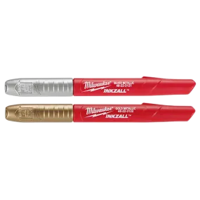 Inkzall Fine Point Metallic Marker - Silve/gold 2 Pack