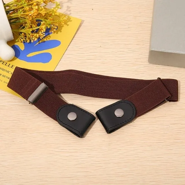 Invisible Elastic Waist Belts - Buckle Stretch Slim Waist Belt For Jean Pants, Dresses, Women/Men