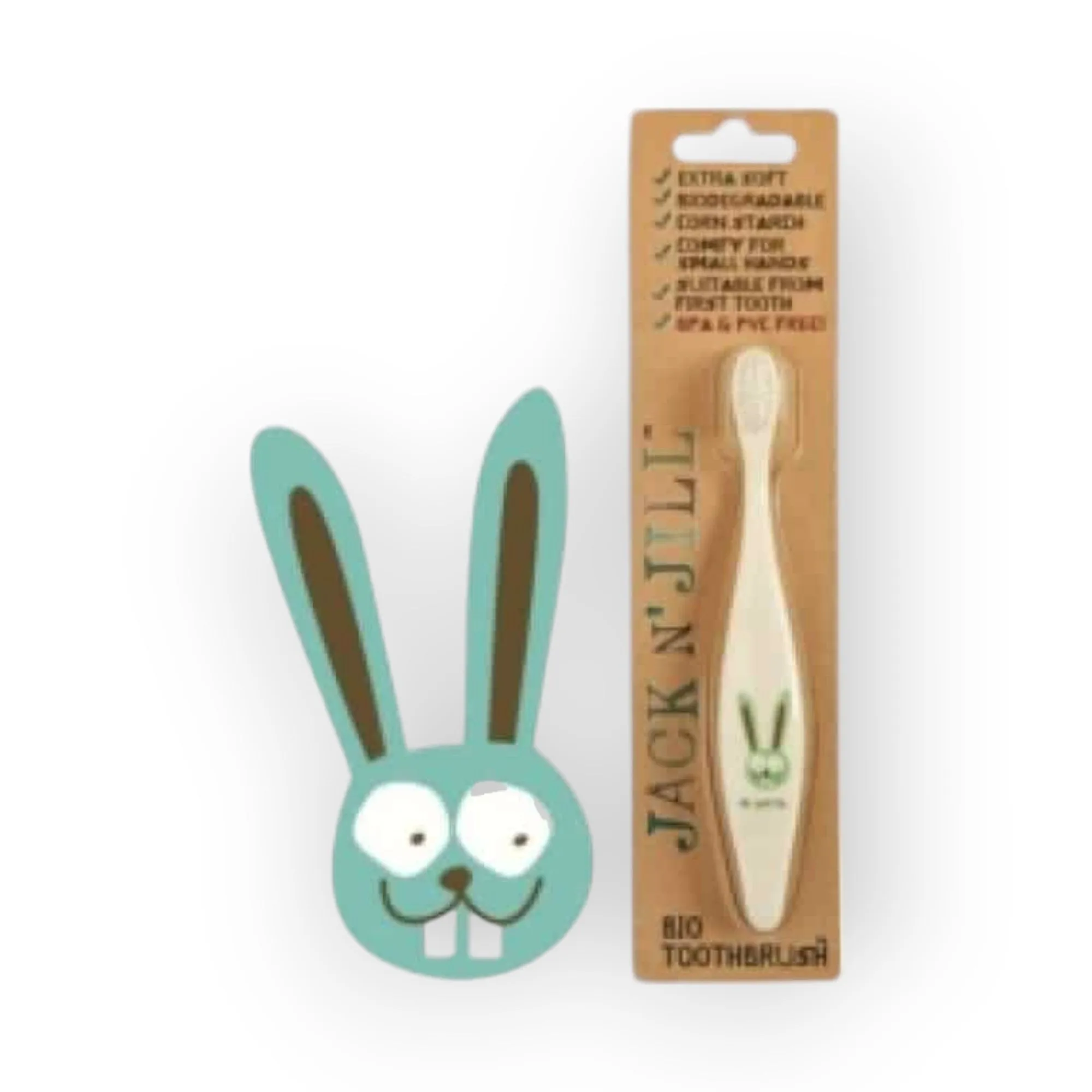 Jack n Jill Bio Toothbrush, Bunny, 1 Toothbrush