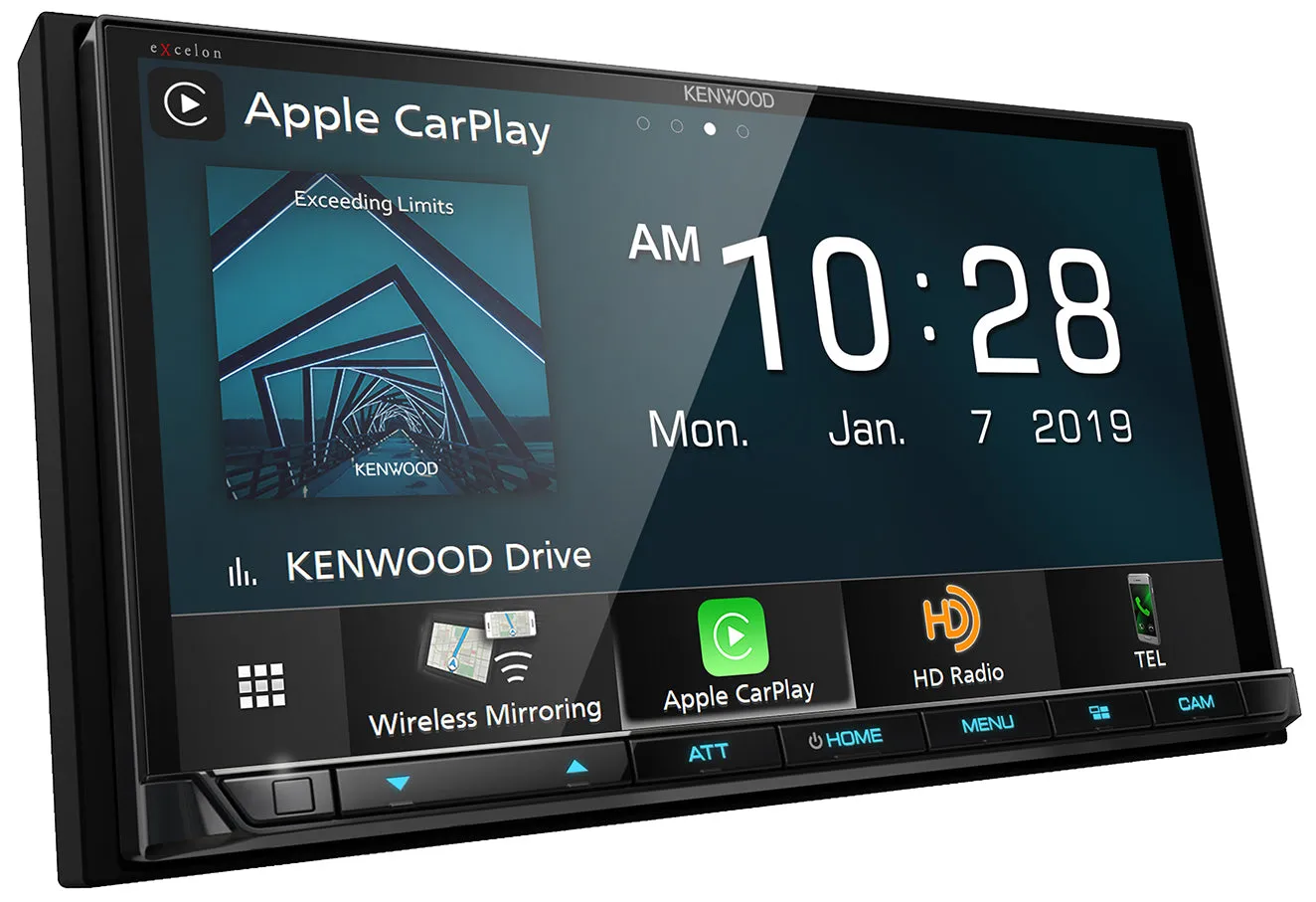 Kenwood Excelon DMX906S 6.95" Wireless Apple CarPlay & Wireless Android Auto Multimedia Receiver