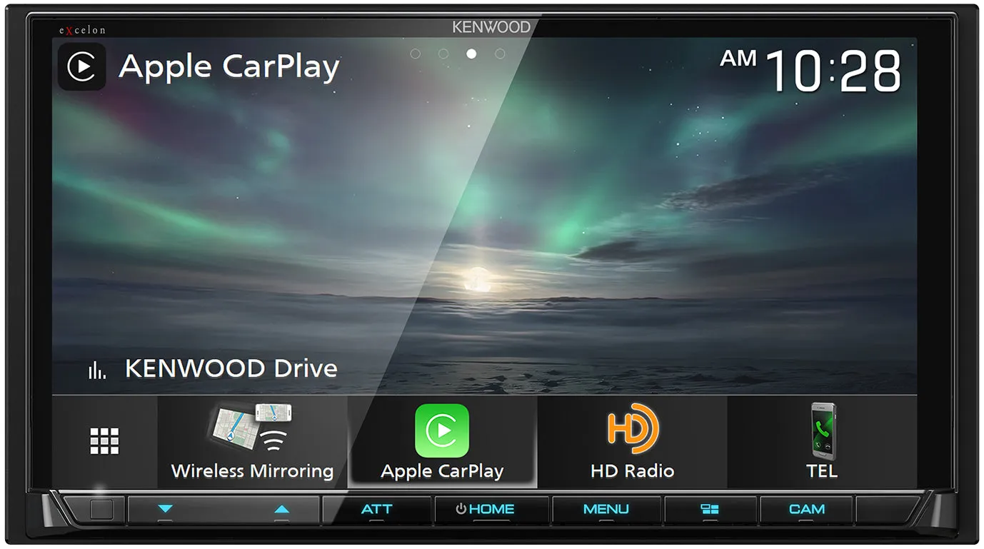 Kenwood Excelon DMX906S 6.95" Wireless Apple CarPlay & Wireless Android Auto Multimedia Receiver