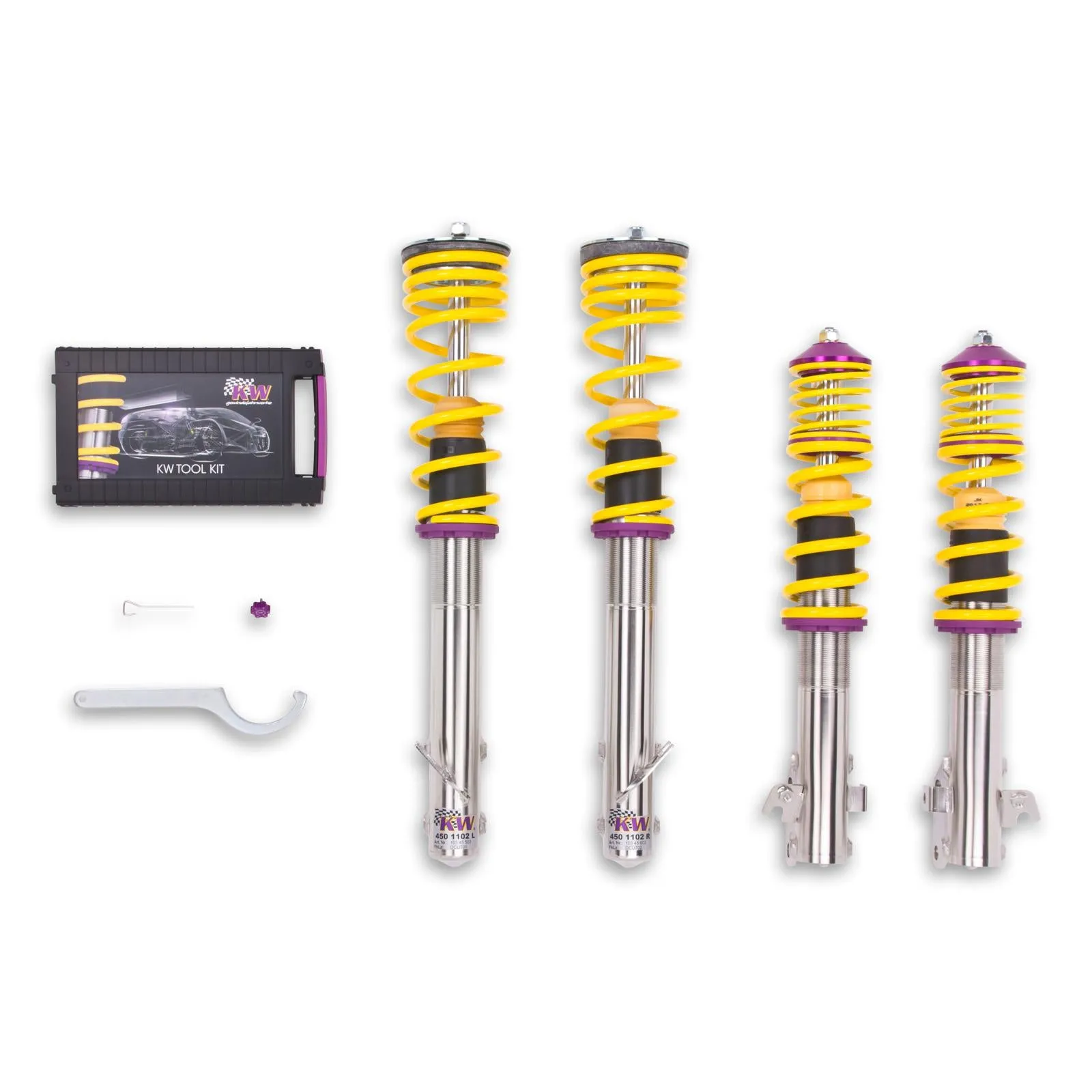 KW V1 Coilovers Honda Del Sol (1993-1997) [Variant 1] w/ Rear Lower Fork Mounts 10250002