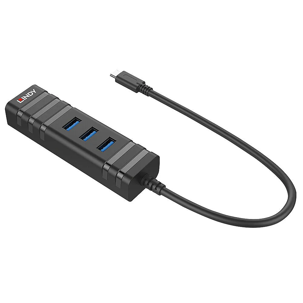 Lindy Usb 3.2 Type C Hub & Gigabit Ethernet Converter - Network / Usb Adapter - Usb 3.2 Gen 1 - Gigabit Ethernet X 1   U