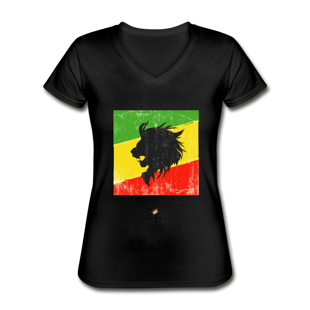 Lion of Judah - Women's V-Neck T-Shirt