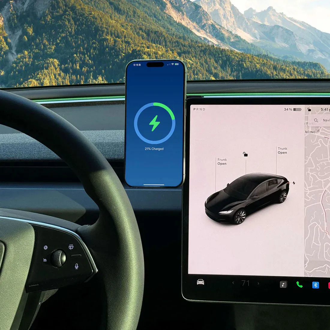 MagBak Phone Mount And Charger for Tesla Model 3 and Y