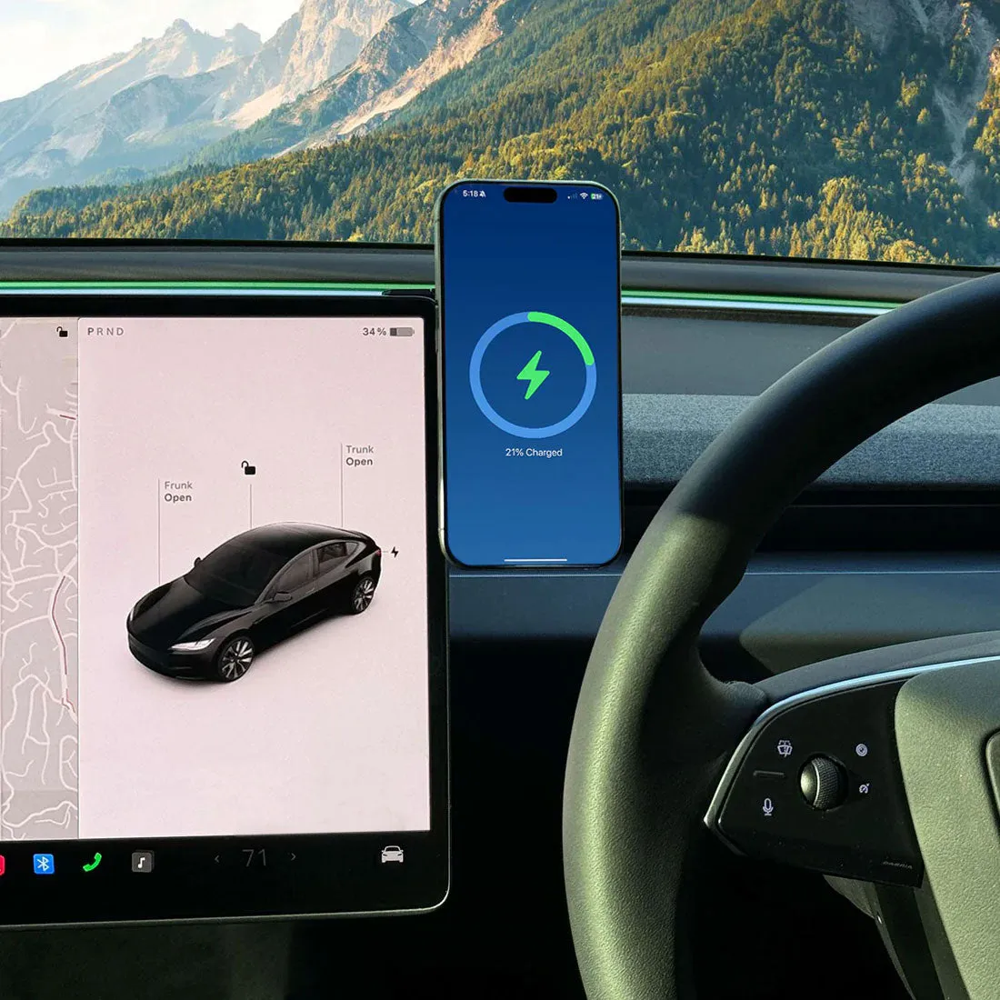 MagBak Phone Mount And Charger for Tesla Model 3 and Y