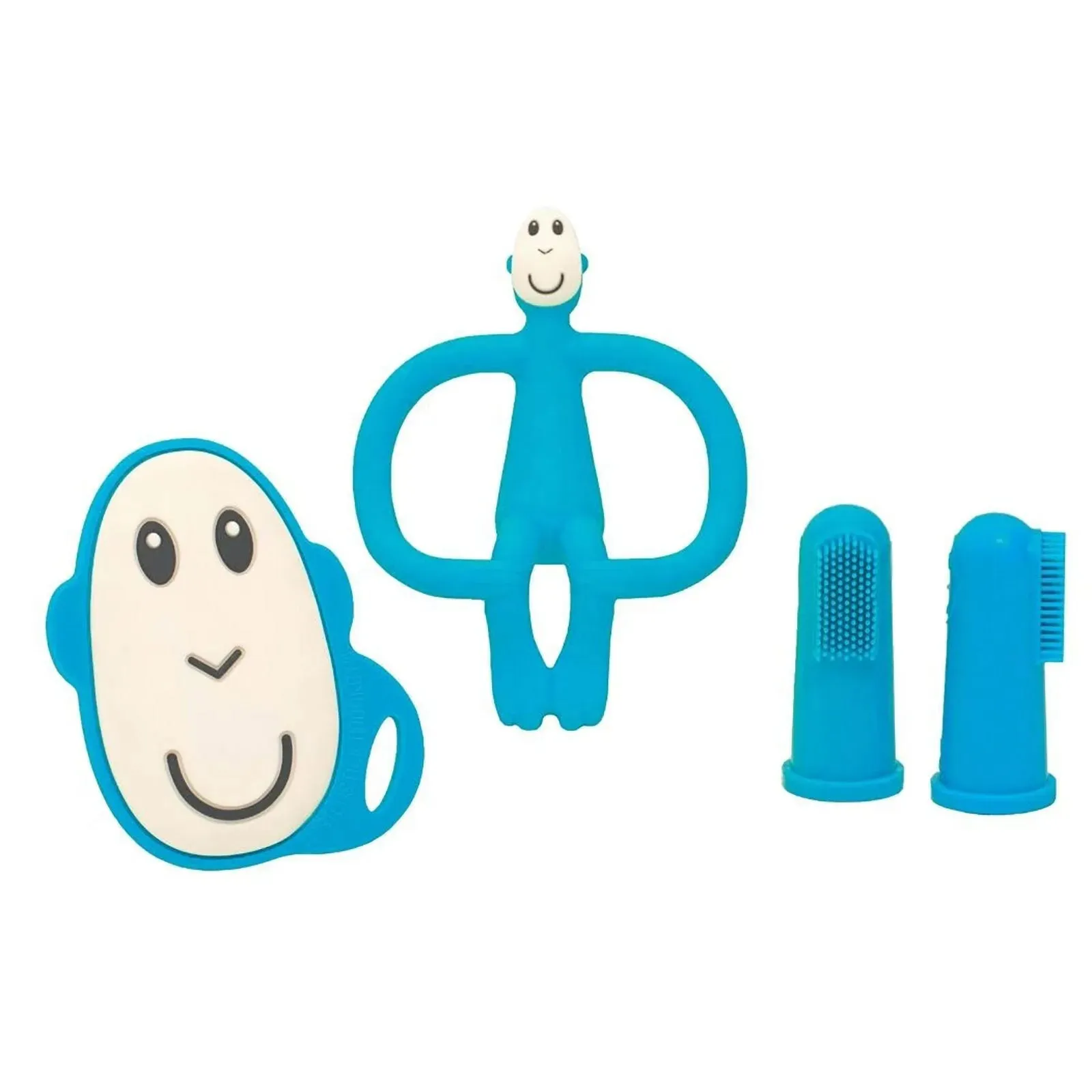 Matchstick Monkey Monkey Teething Starter Set - Blue