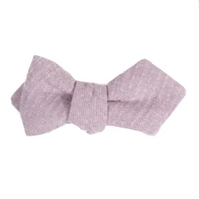 Mauve Tonal Dot Diamond Point Bow Tie