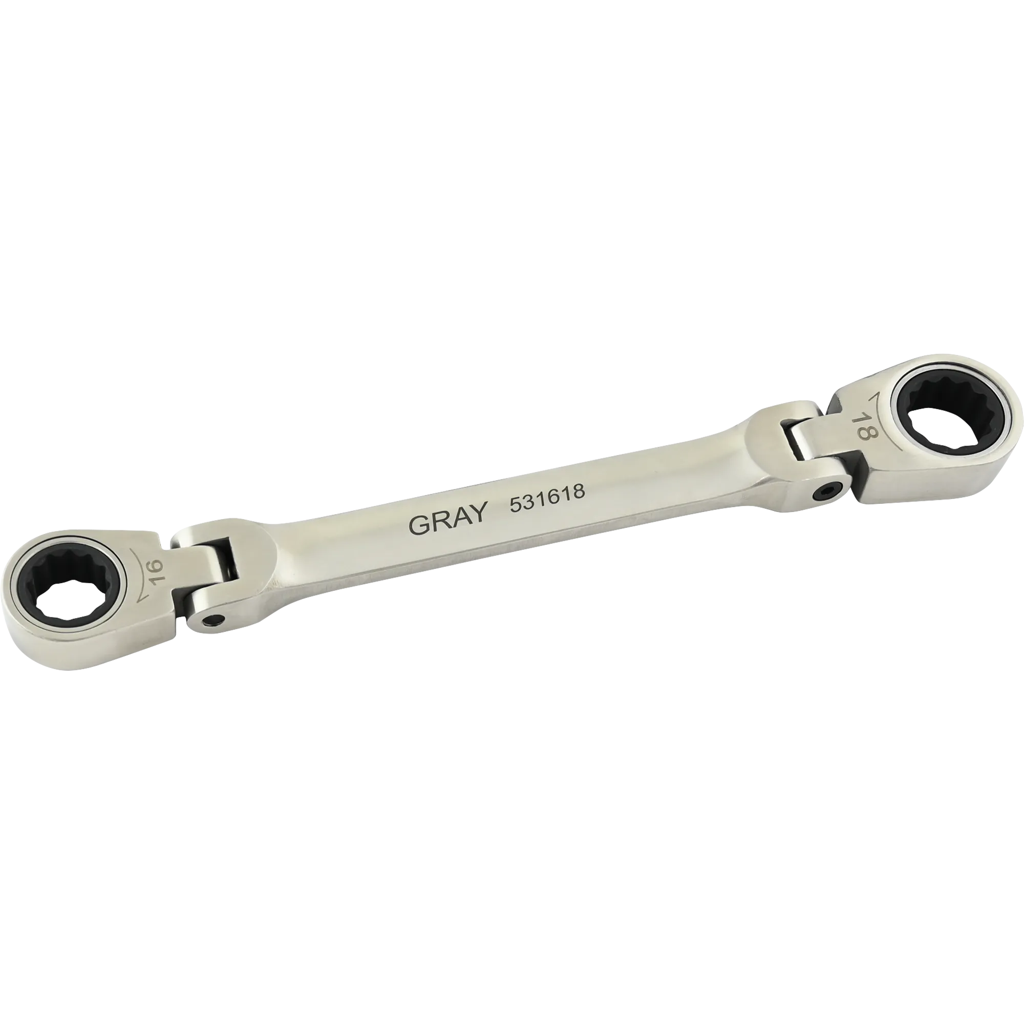 Metric Double Box End Flex Head Multi-Gear Ratcheting Wrenches