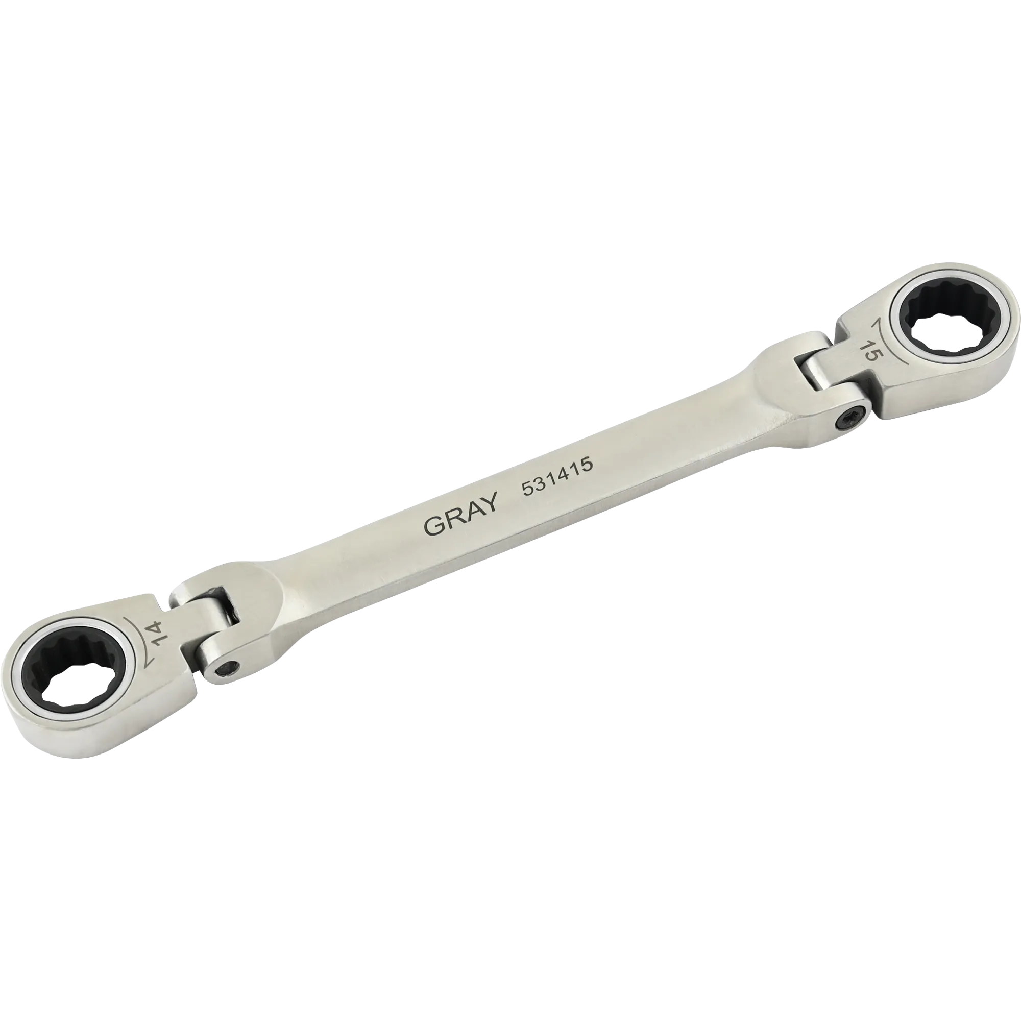 Metric Double Box End Flex Head Multi-Gear Ratcheting Wrenches